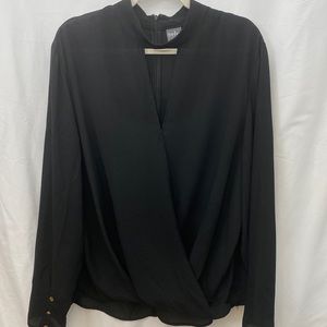 Soho New York & Company Blouse Women CXL Black Long Sleeve Blouse